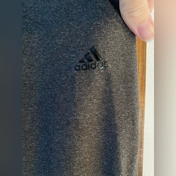 Adidas Climalite Lightweight Active Workout Capri Leggings Charcoal Size M - Picture 10 of 10